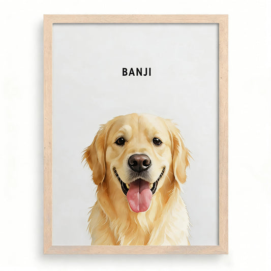 Custom Pet Portrait – Personalized Minimalist Wall Art
