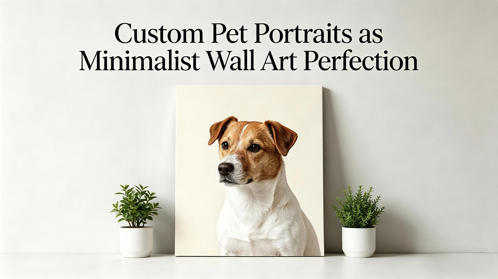 Custom Pet Portraits as Minimalist Wall Art Perfection