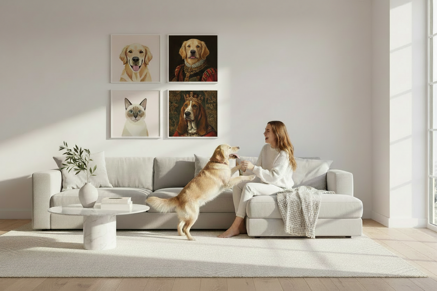 The Art of Simplifying Your Space with Custom Pet Portraits