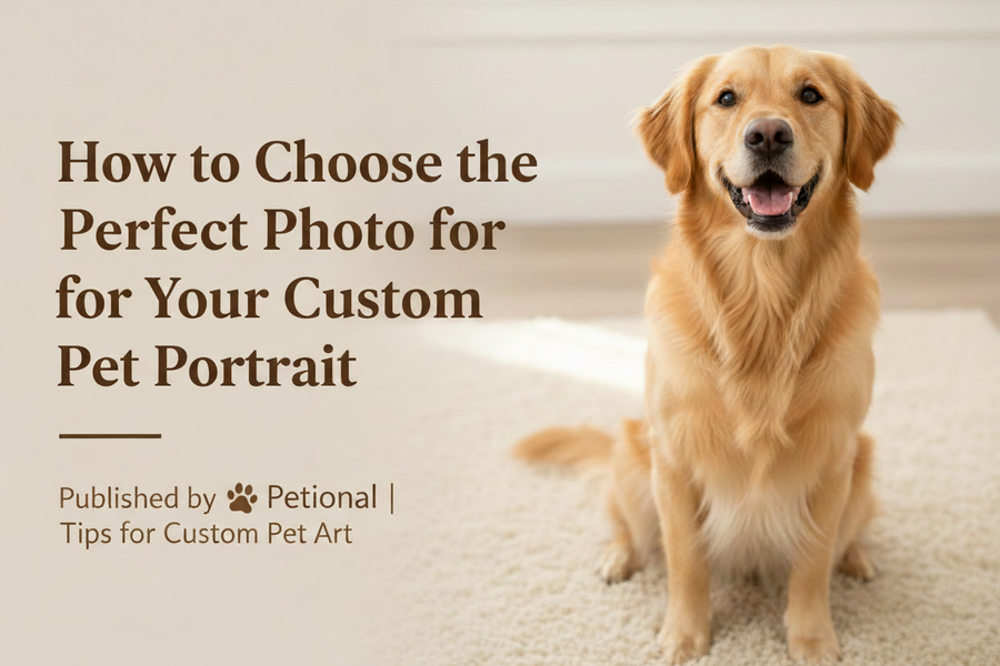 How to Choose the Perfect Photo for Your Custom Pet Portrait | Petional
