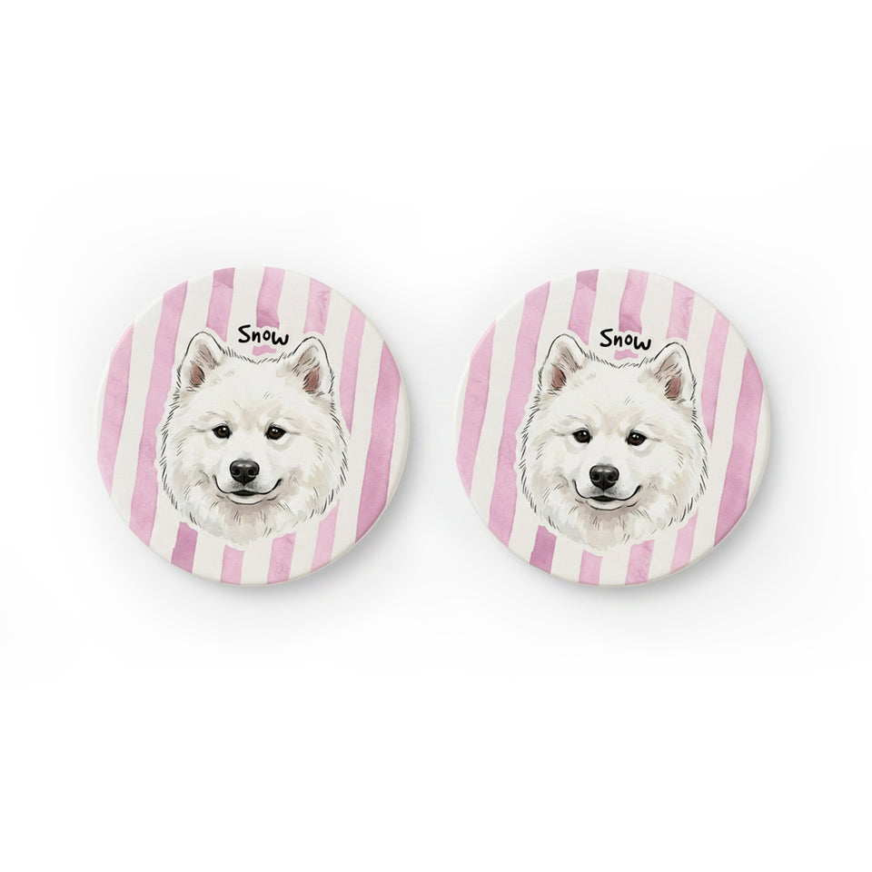 Custom Pet Portrait Ceramic Coasters – Turn Your Furry Friend into Timeless Art