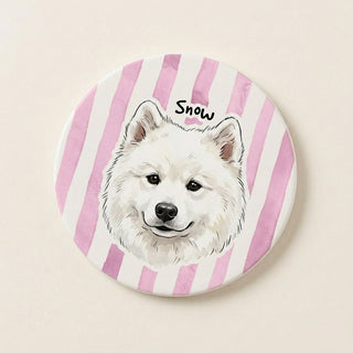 Custom Pet Portrait Ceramic Coasters – Turn Your Furry Friend into Timeless Art