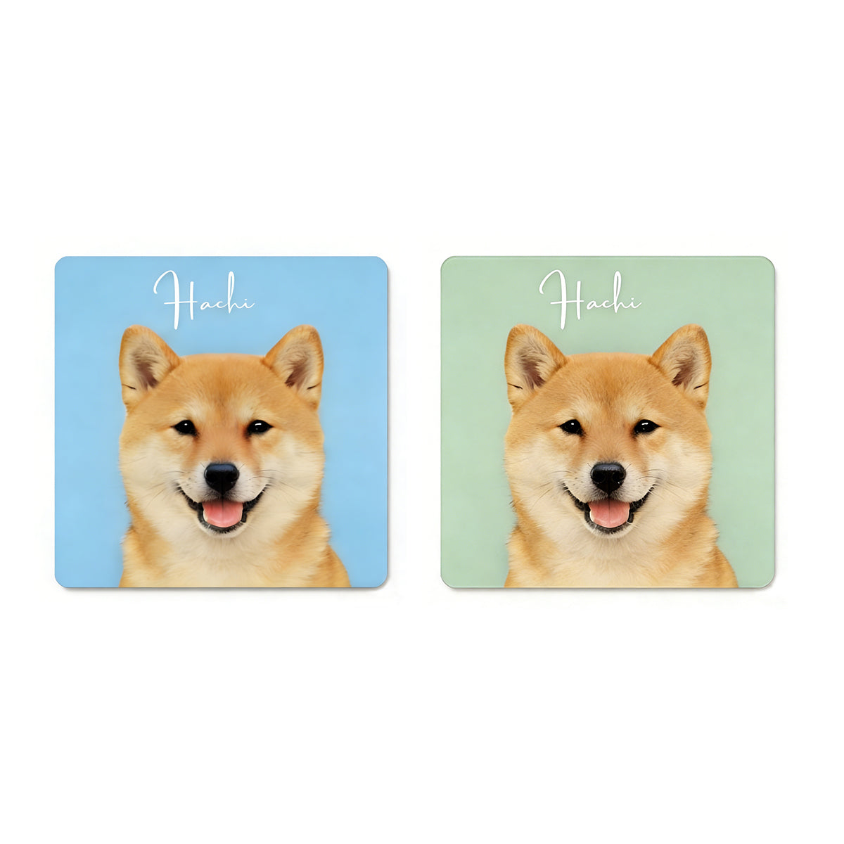 Custom Pet Portrait Ceramic Coasters – Turn Your Furry Friend into Timeless Art