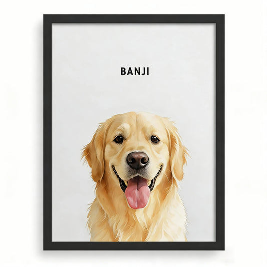 Custom Pet Portrait – Personalized Minimalist Wall Art