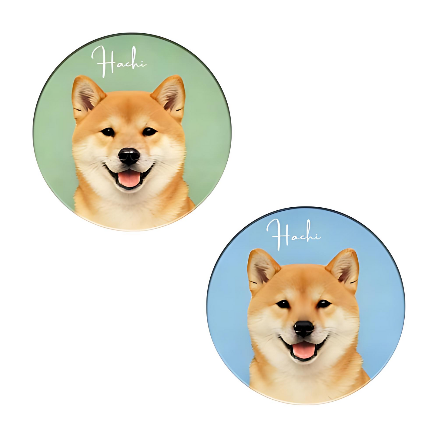 Custom Pet Portrait Ceramic Coasters – Turn Your Furry Friend into Timeless Art