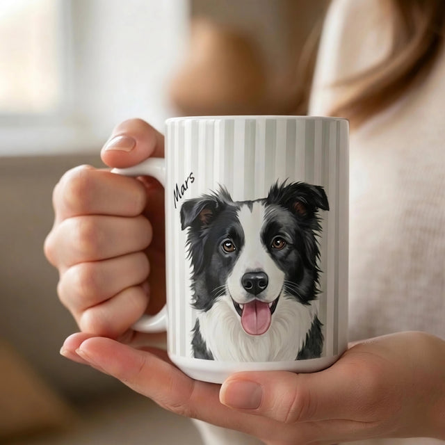 Custom Pet Photo Mug – Sip with Your Furry Friend Every Morning