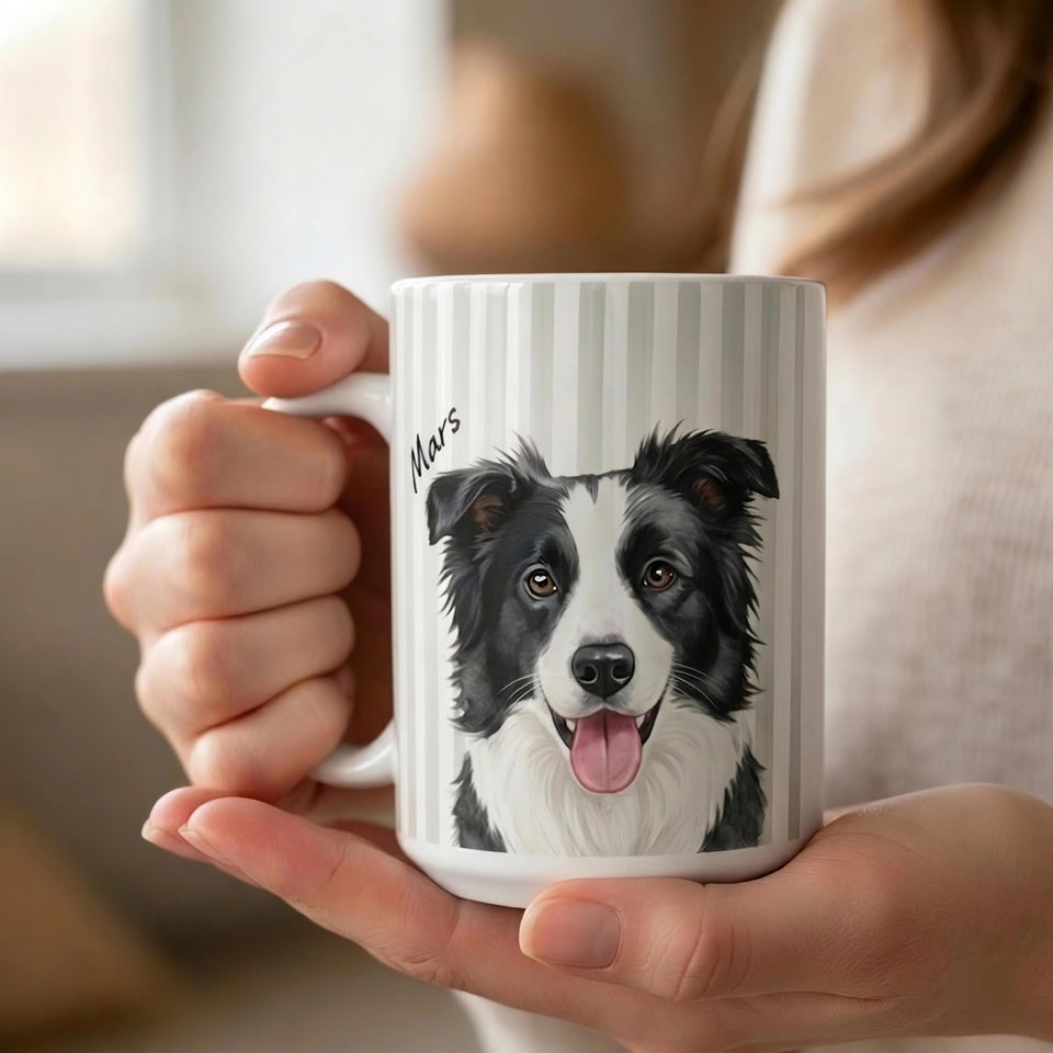 Custom Pet Photo Mug – Sip with Your Furry Friend Every Morning