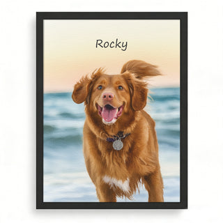 Custom Pet Portrait – Personalized Minimalist Wall Art