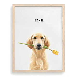 Custom Pet Portrait – Personalized Minimalist Wall Art