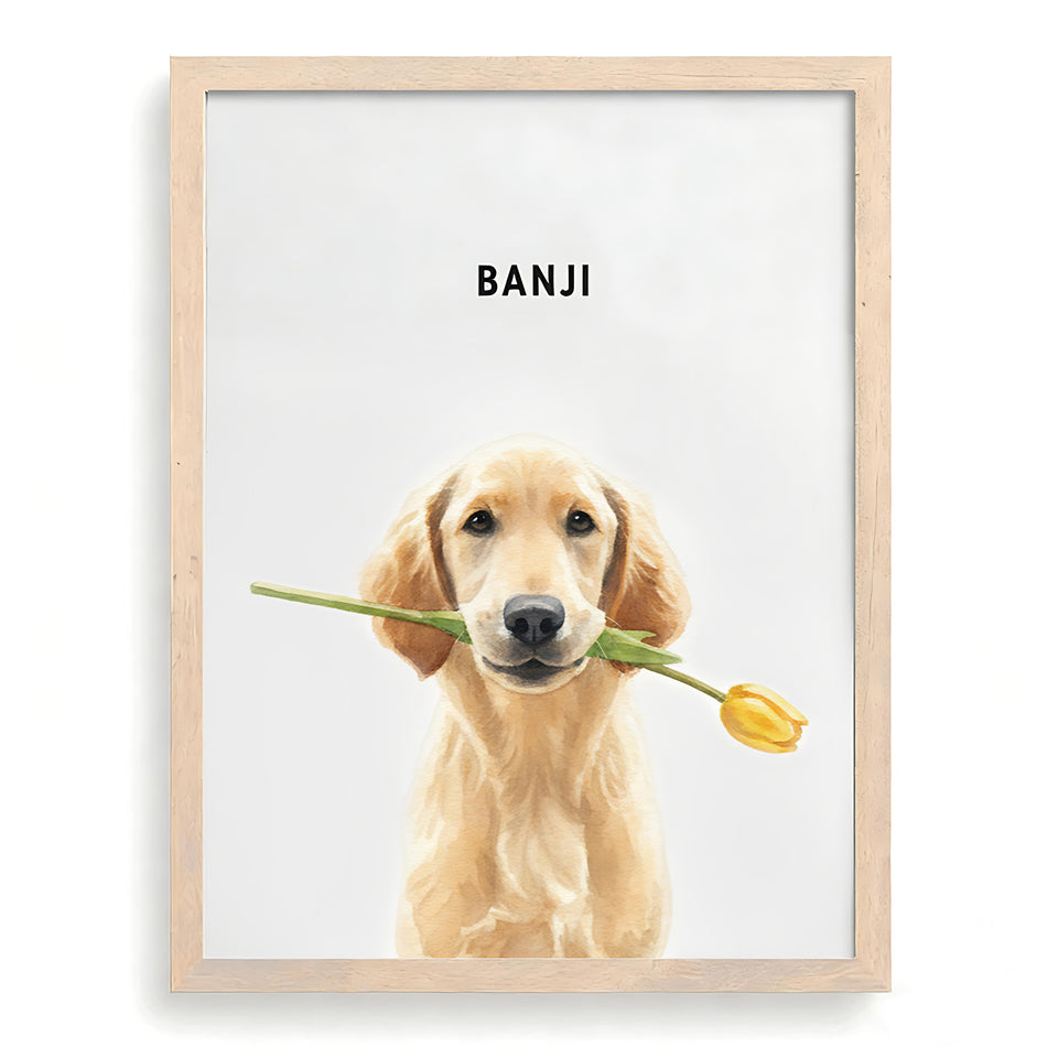 Custom Pet Portrait – Personalized Minimalist Wall Art