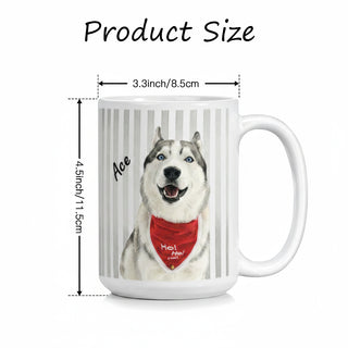 Custom Pet Photo Mug – Sip with Your Furry Friend Every Morning