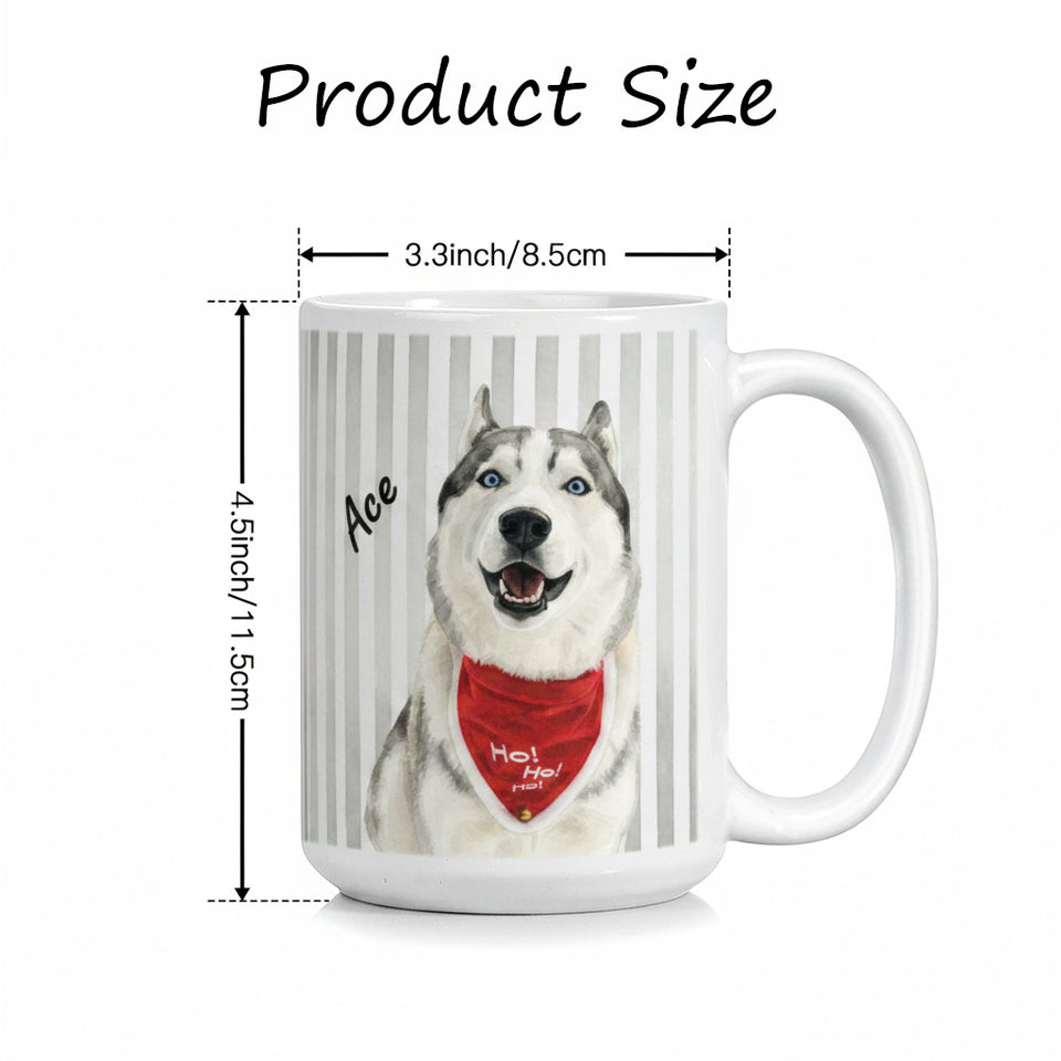 Custom Pet Photo Mug – Sip with Your Furry Friend Every Morning