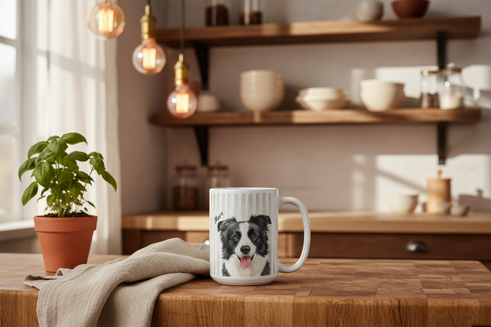Mars Mug Wood Kitchen Lifestyle
