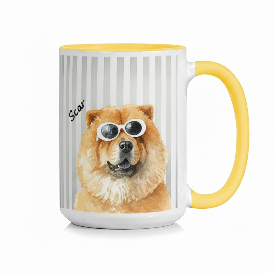 Scar Watercolor Dog Mug