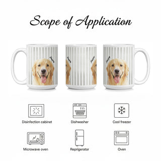 Custom Pet Photo Mug – Sip with Your Furry Friend Every Morning